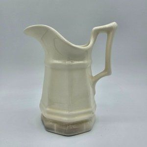 Vintage Hand Made Lyons' Lair Vermont Brown Ceramic Pitcher / Creamer